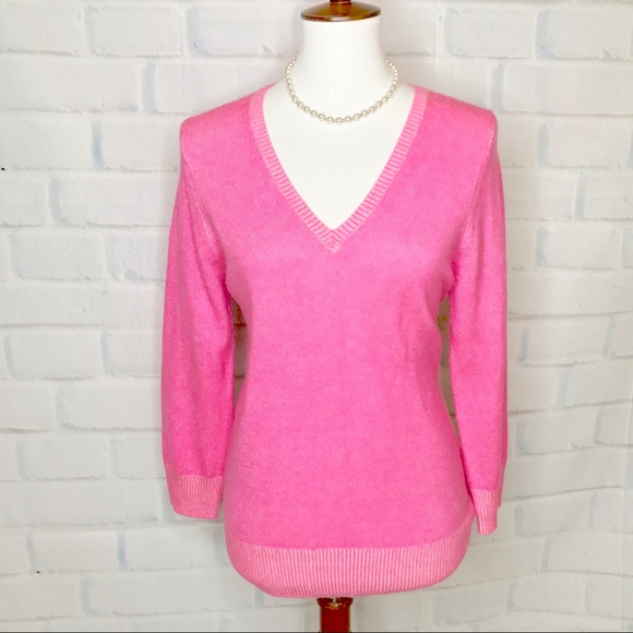 J. Crew Sweaters | J. C R E W Pink Cashmere Sweater | Color: Pink | Size: M | Jnp237's Closet